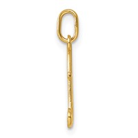 14K Yellow Gold Letter F Initial Charm view 2