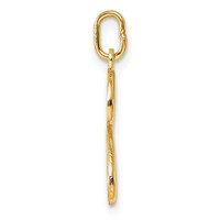 14K Yellow Gold Letter G Initial Charm view 2