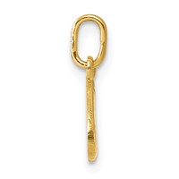 14K Yellow Gold Letter I Initial Charm view 2