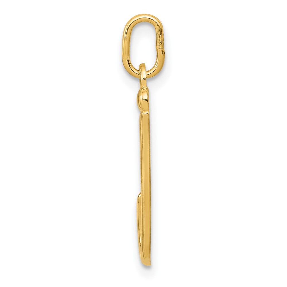 14k Yellow Gold Letter J Initial Charm (YC1060J)