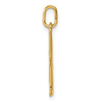 14K Yellow Gold Letter K Initial Charm view 2
