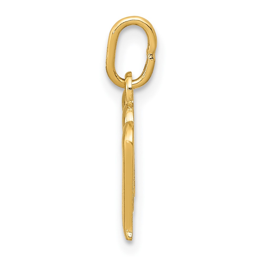 14k Yellow Gold Letter M Initial Charm (YC1060M)