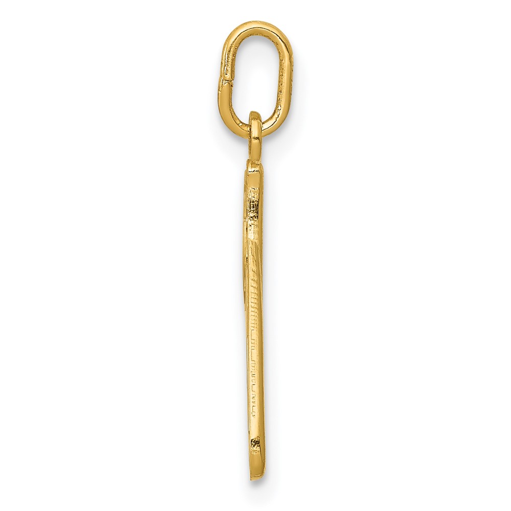 14k Yellow Gold Letter P  Initial Charm (YC1060P)