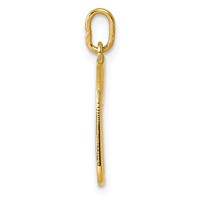 14K Yellow Gold Letter P Initial Charm view 2