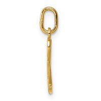 14K Yellow Gold Letter S Initial Charm view 2