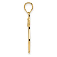 14K Diamond Cat Pendant view 2