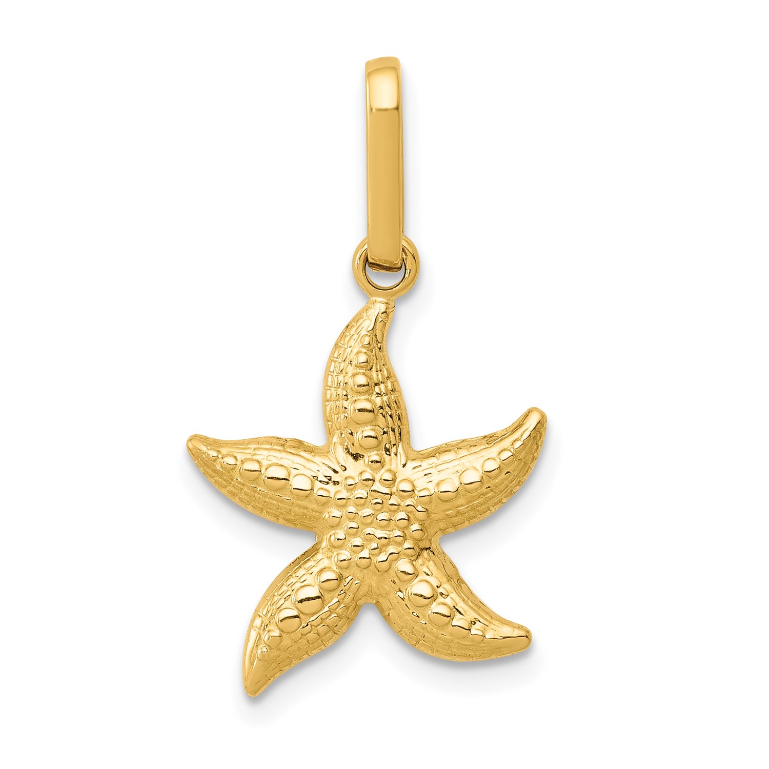 14k-Yellow-Gold-Textured-Hollow-Starfish-Pendant-0-6INx0-5IN