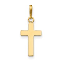 14K Yellow Gold Cross Pendant view 1