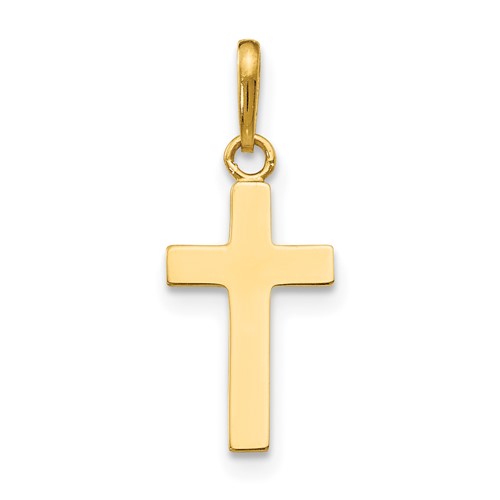 14K Yellow Gold Cross Pendant