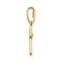 14K CZ Cross Pendant view 2