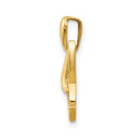 14K Yellow Gold CZ Children's Butterfly Pendant view 2