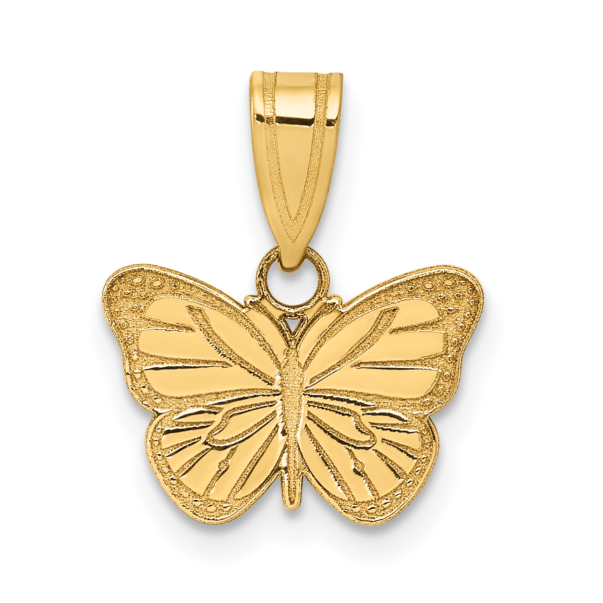 14k Laser Cut Butterfly Charm (YC1183)