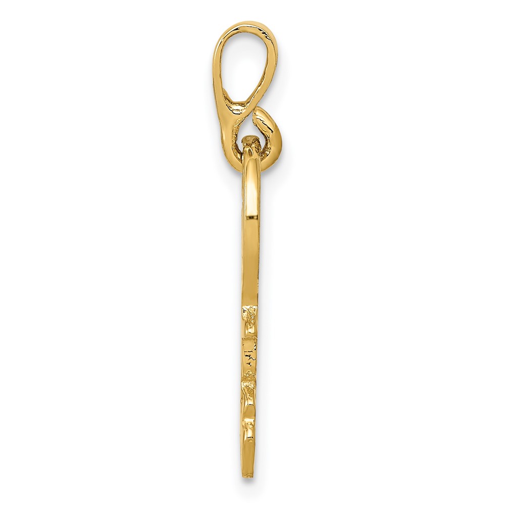 14K Polished Key Charm (YC1214)