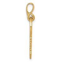 14K Yellow Gold Polished Key Charm view 2