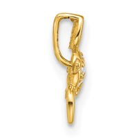 14K CZ Sea Turtle Chain Slide view 2
