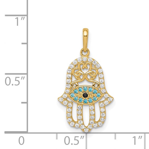 Gold Hamsa Pendants