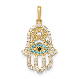 Gold Hamsa Pendants