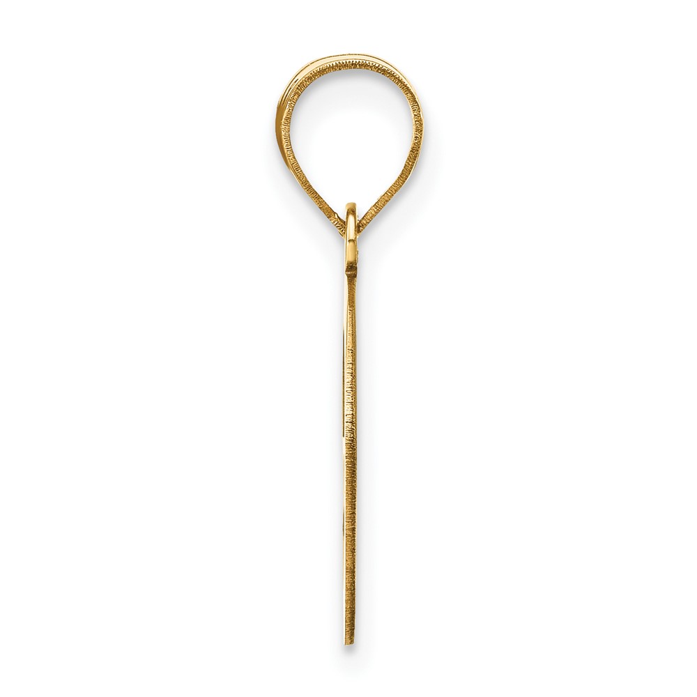 14k Polished Bubble Letter G Initial Pendant (YC1441G)