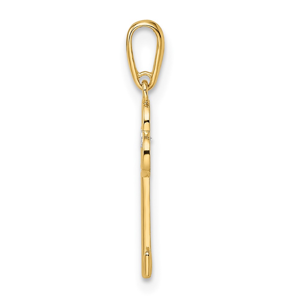 14k CZ Key Pendant (YC1481)