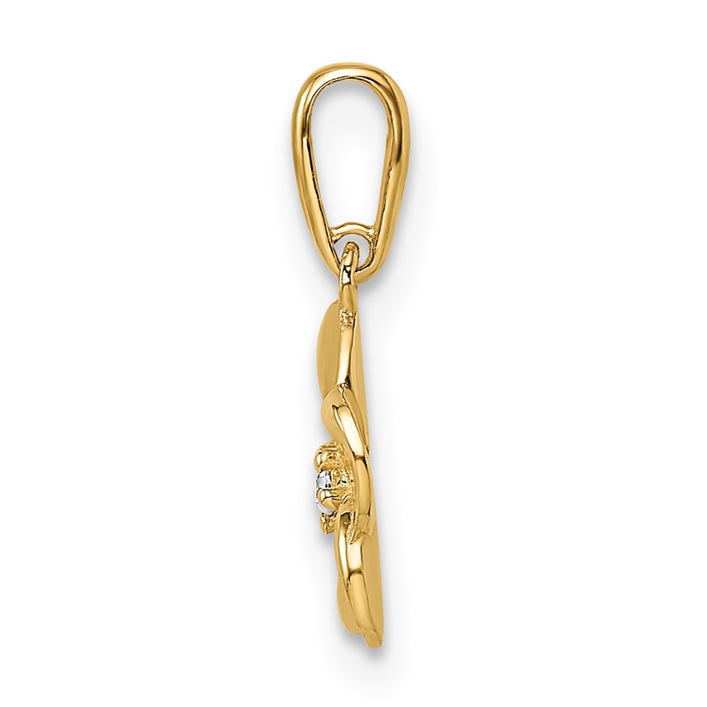 14k Flower Pendant (YC1493)
