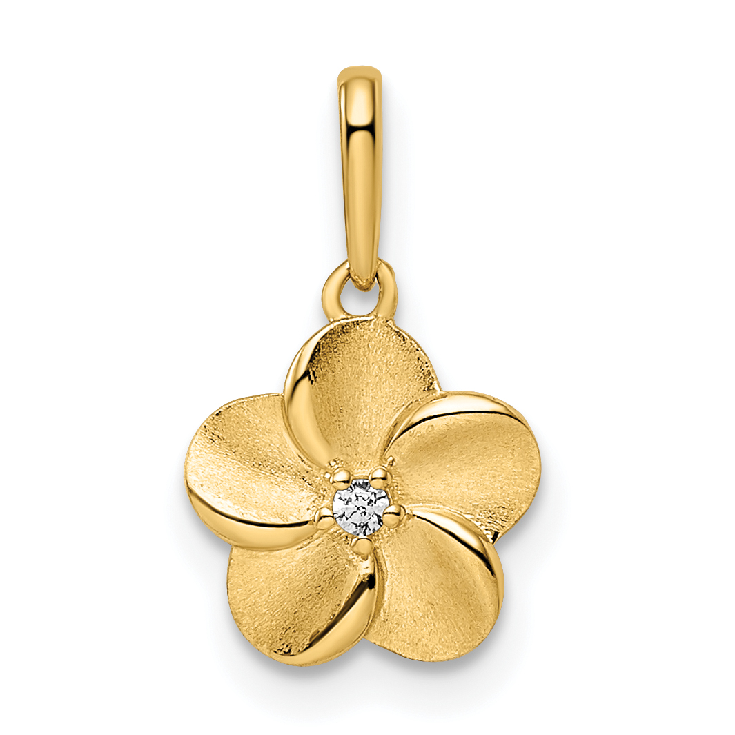 14k Flower Pendant (YC1493)