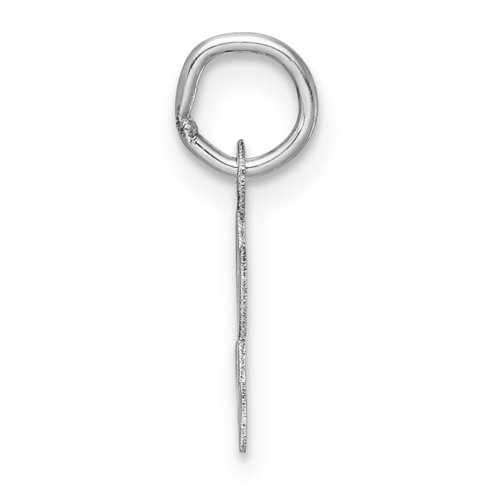 14k White Gold Small Script Letter L Initial Charm (YC1527L)