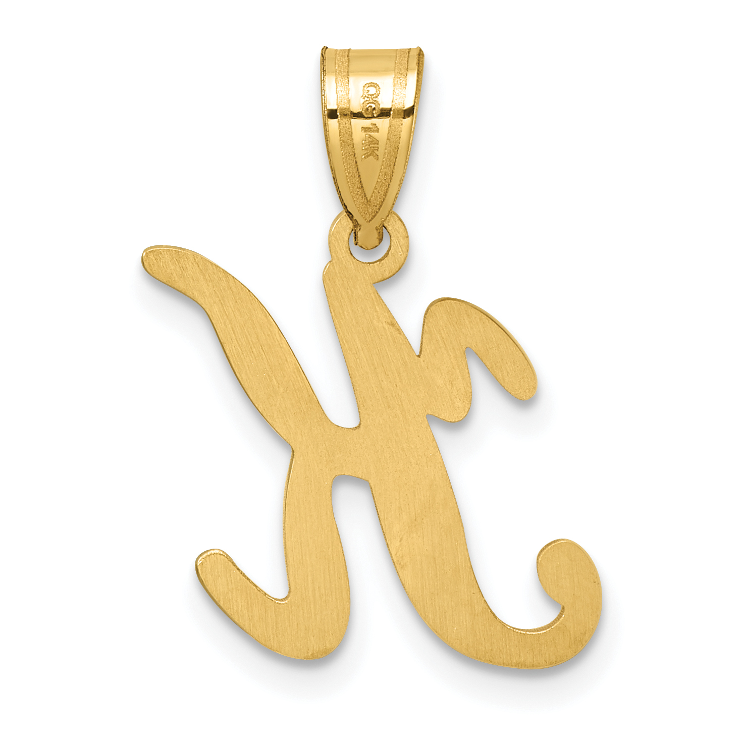 14k gold letter on sale k pendant