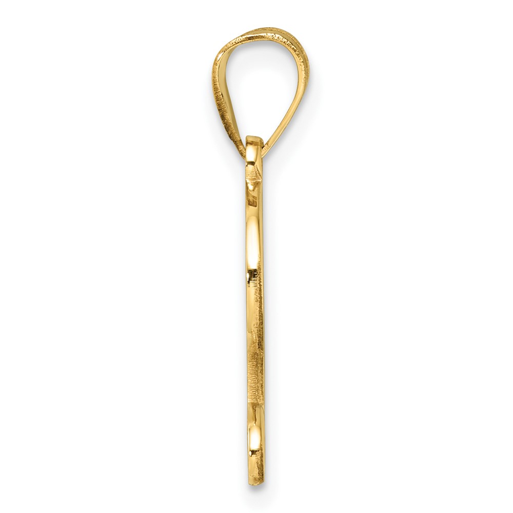 14K Script Letter L Initial Pendant (YC1540L)
