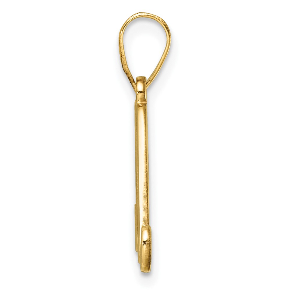 14K Script Letter M Initial Pendant (YC1540M)