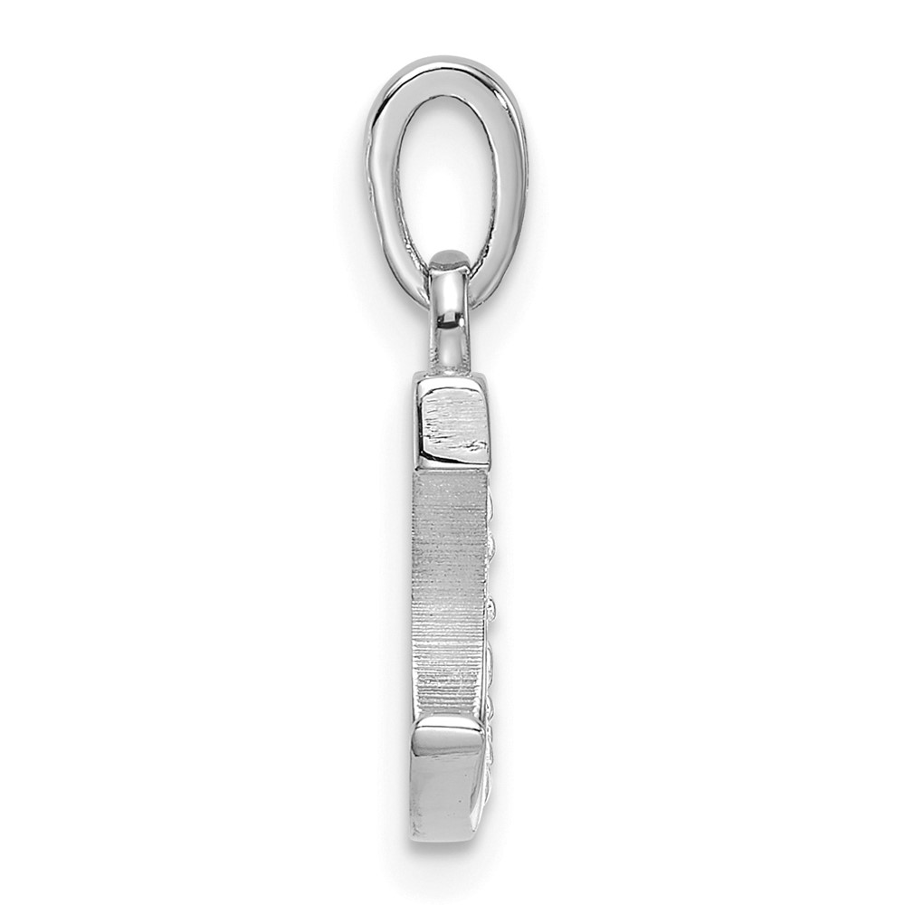 14K White Gold Diamond Letter C Initial Pendant (YC1541WC)