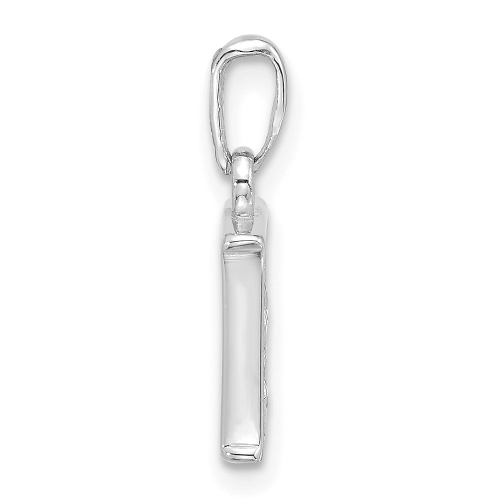 14K White Gold Diamond Letter E Initial Pendant (YC1541WE)