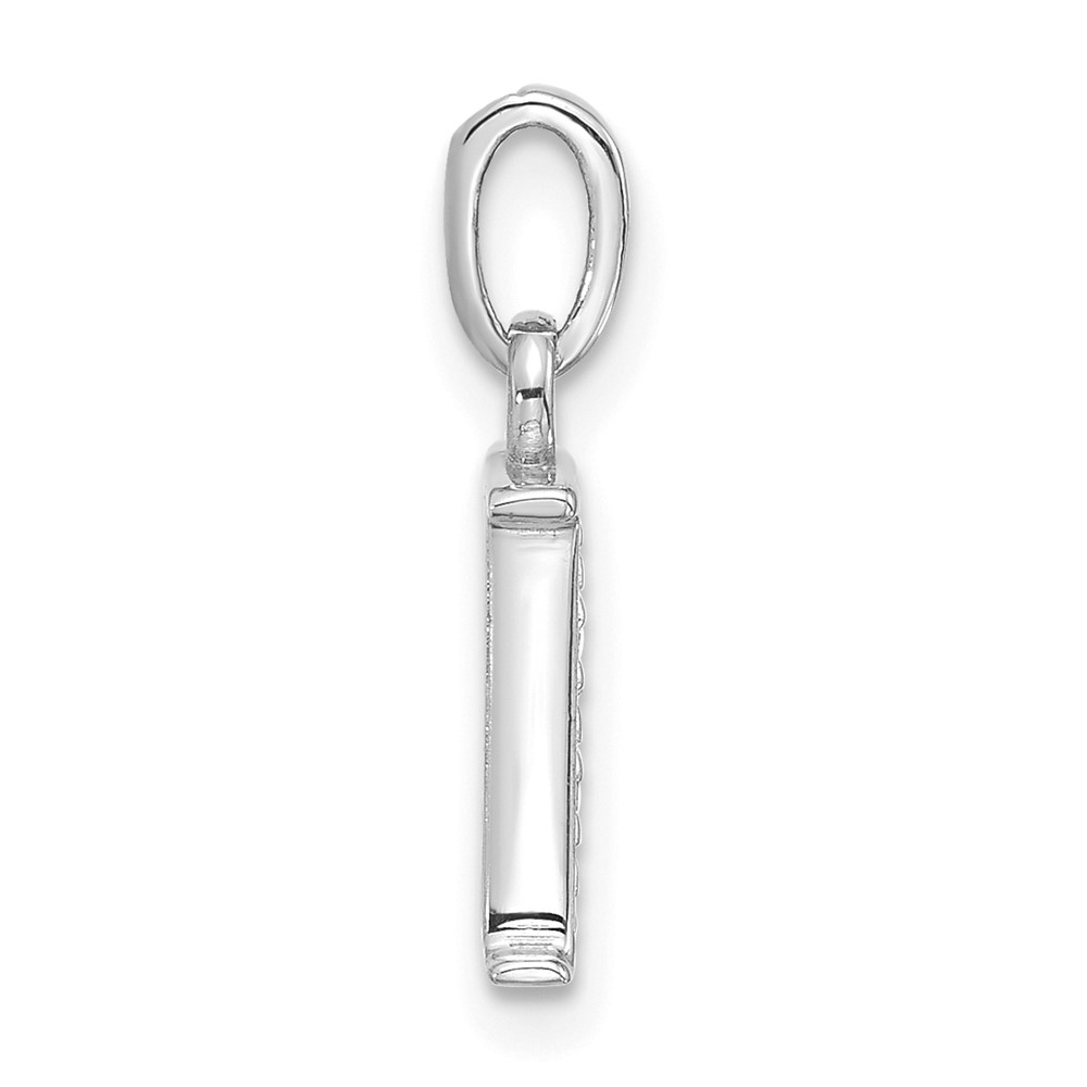 14K White Gold Diamond Letter K Initial Pendant (YC1541WK)