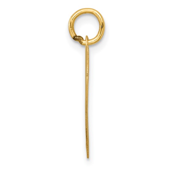 14k Polished Class of 2025 Heart Charm