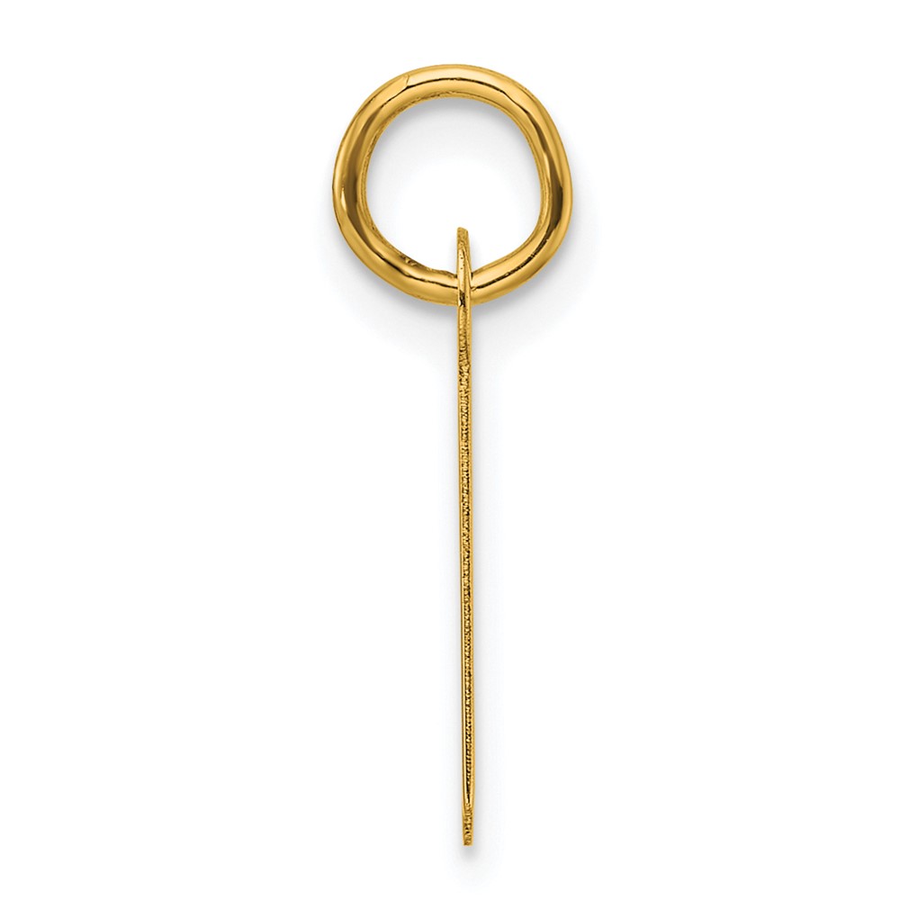 14k  Slanted Block Letter A Initial Charm (YC1552A)