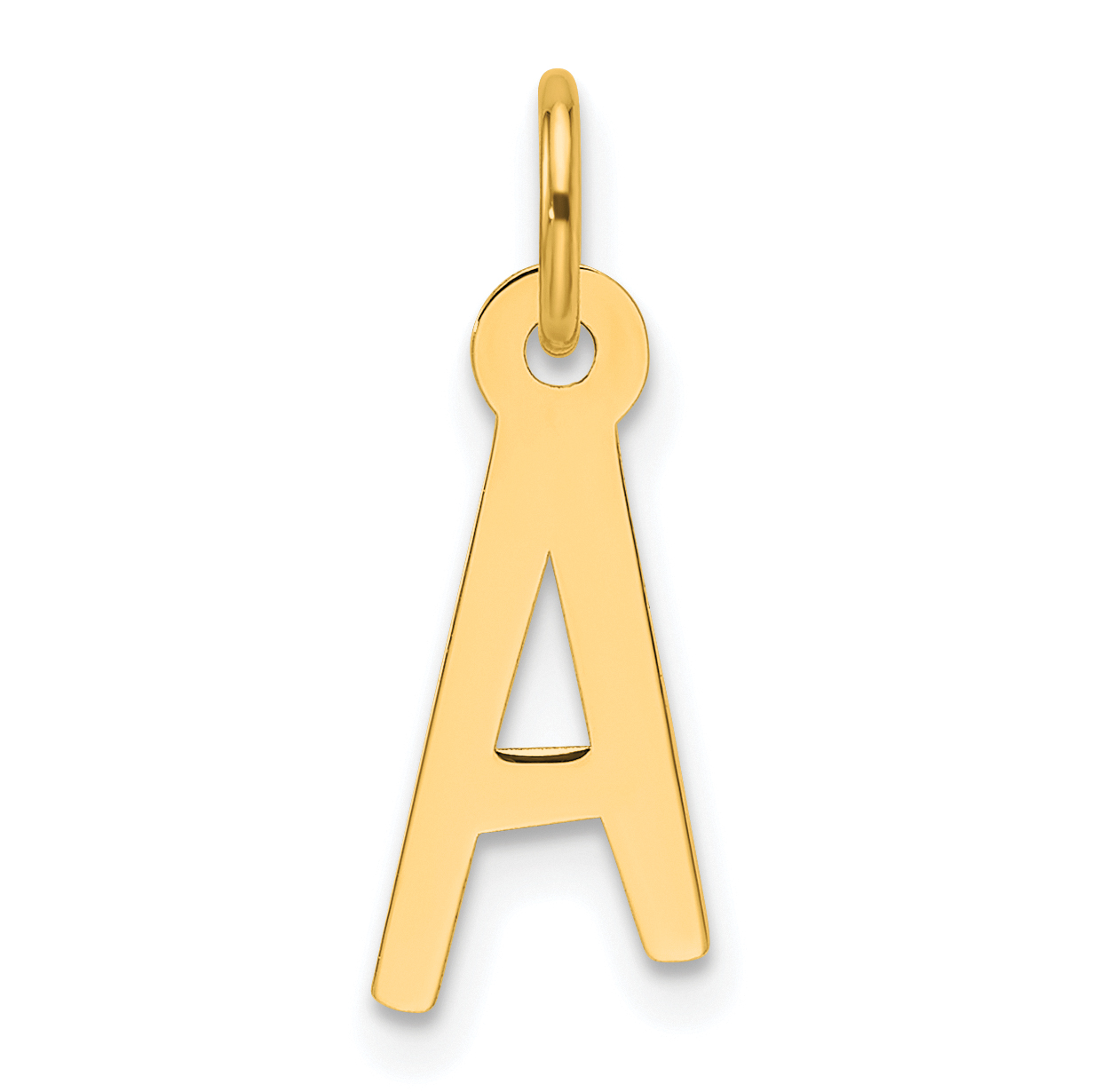 14k  Slanted Block Letter A Initial Charm (YC1552A)