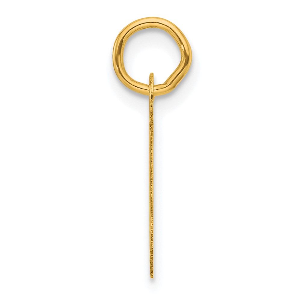 14k  Slanted Block Letter C Initial Charm (YC1552C)