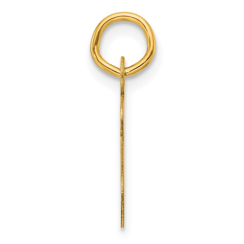 14K  Slanted Block Letter S Initial Charm (YC1552S)