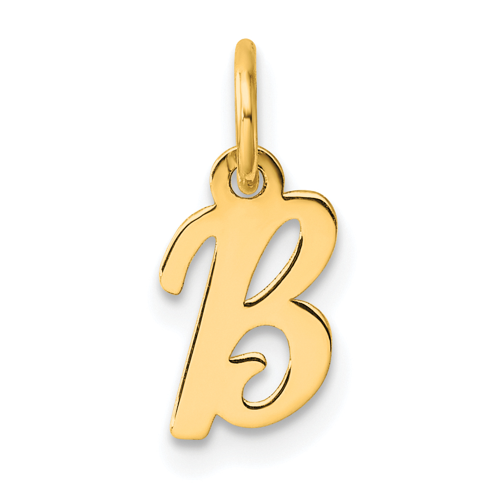 14K Small Script Letter B Initial Charm (YC1553B)