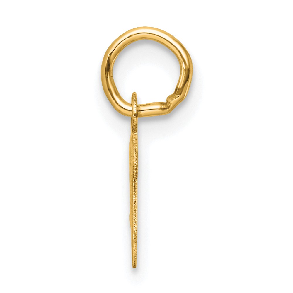 14K Small Script Letter V Initial Charm (YC1553V)