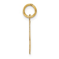 14K Yellow Gold Script Letter a Initial Charm view 2