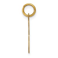 14K Yellow Gold Script Letter J Initial Charm view 2
