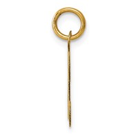 14K Yellow Gold Script Letter K Initial Charm view 2