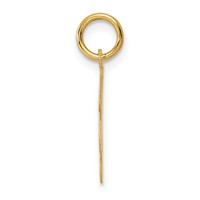 14K Yellow Gold Script Letter Y Initial Charm view 2