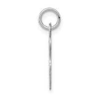 14K White Gold Script Letter G Initial Charm view 2