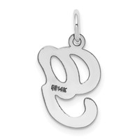 14K White Gold Script Letter G Initial Charm view 4