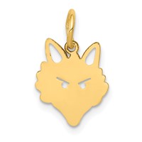 14K Fox Head Charm view 1