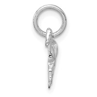 14K White Gold Cantering Horse Charm view 2
