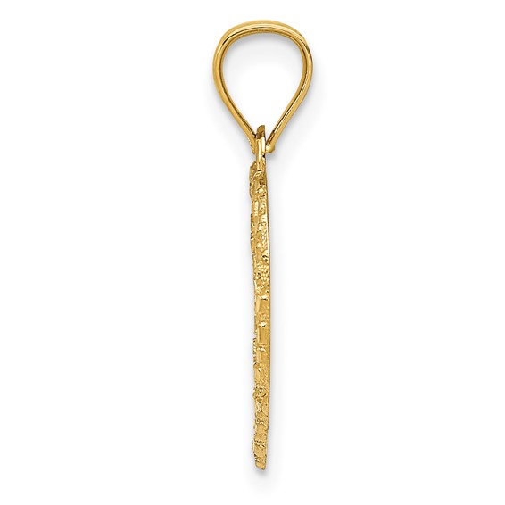 Gold Open Heart Pendant