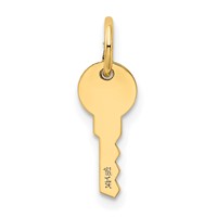 14K Polished Key Charm view 3
