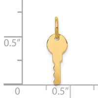 14K Polished Key Charm view 4